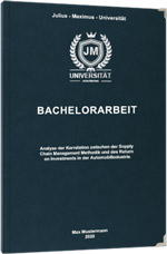 Bachelor Print Hardcoverbindung