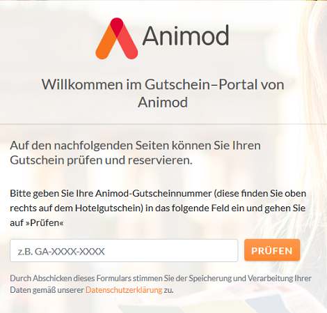 Animod Gutscheinportal