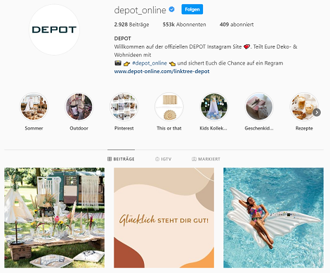 depot instagram