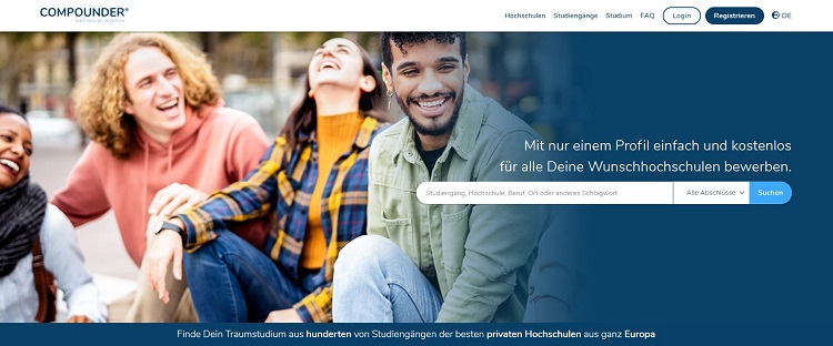 Startseite Compounder für Uni Bewerbung