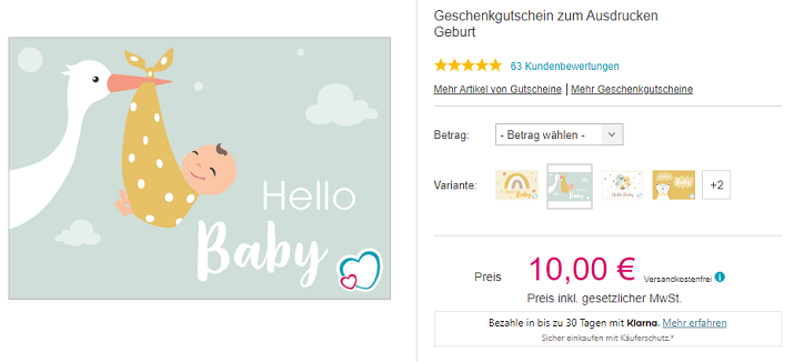 babymarkt geschenkgutschein