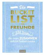 Weihnachtsgeschenkideen für Freunde Bucket List Buch