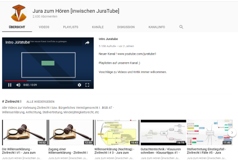 lernvideos jura rechtswissenschaft juratube uni des saarlandes