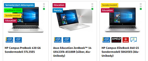 Laptops für Studenten