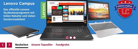 Notebook Studentenrabatte bei Campuspoint