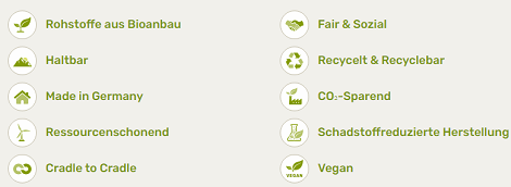 Ökologische Produkte im Avocadostore