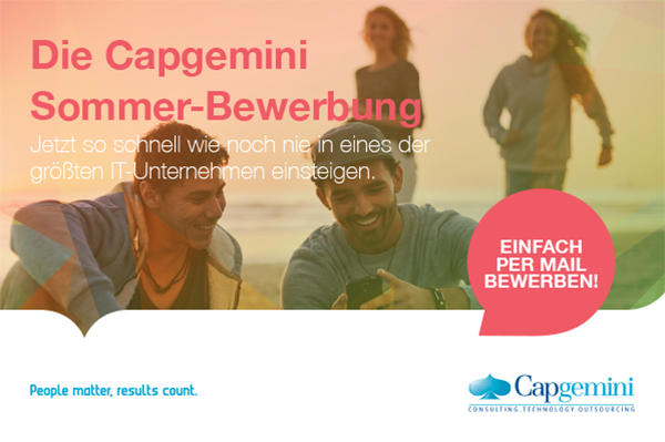 Die Capgemini Sommer-Bewerbung