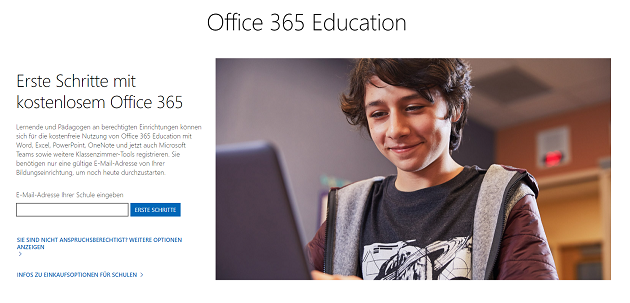 Kostenlos Microsoft Office für Studenten