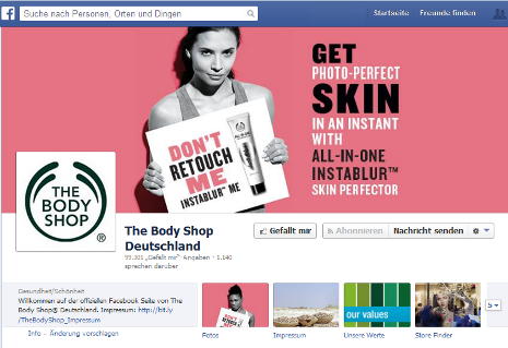 the body shop facebook