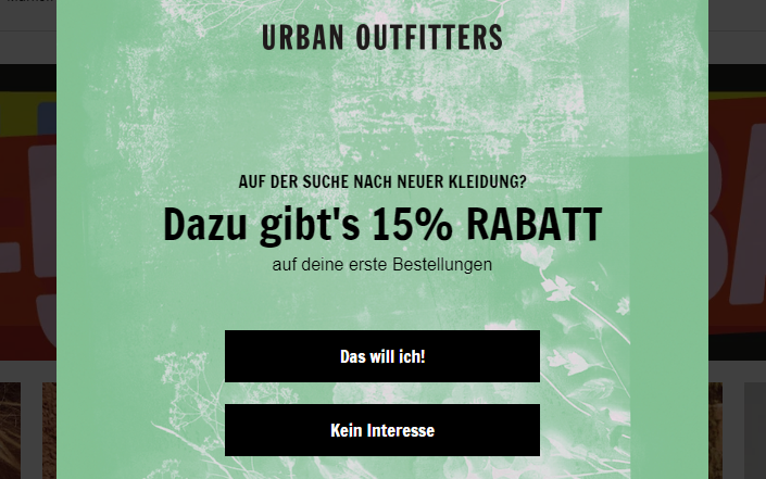 Urban Outfitters Rabattcode